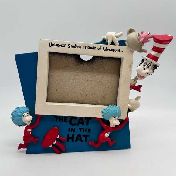 Universal Dr. Seuss Cat in the Hat Islands of Adventure Freestanding Photo Frame - Picture 1 of 16